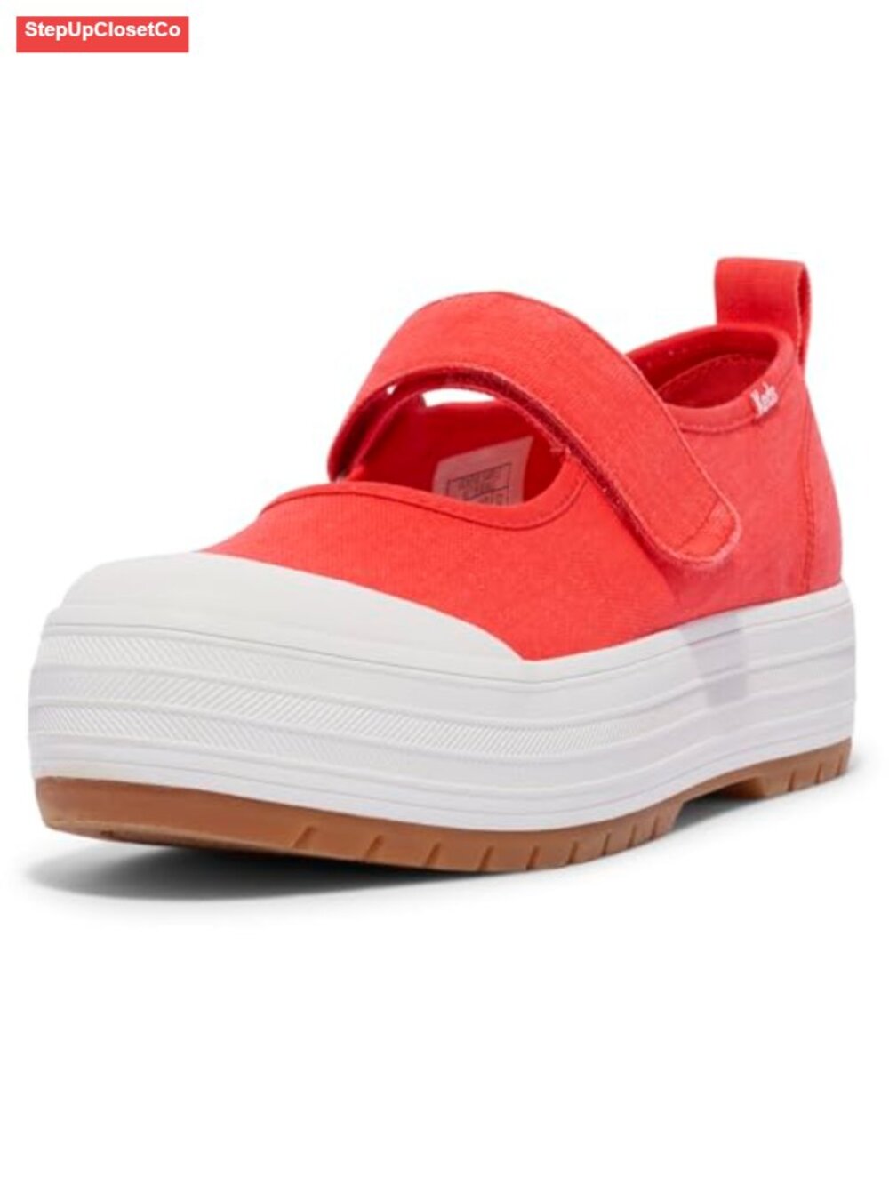 Mary Jane Platform Sneakers With Hook-and-loop Closure Softerra Footbed